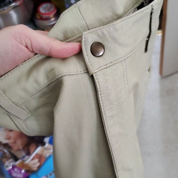 Vintage Leather International Male Pants in Light Moss Green Size 36 - Picture 11 of 11